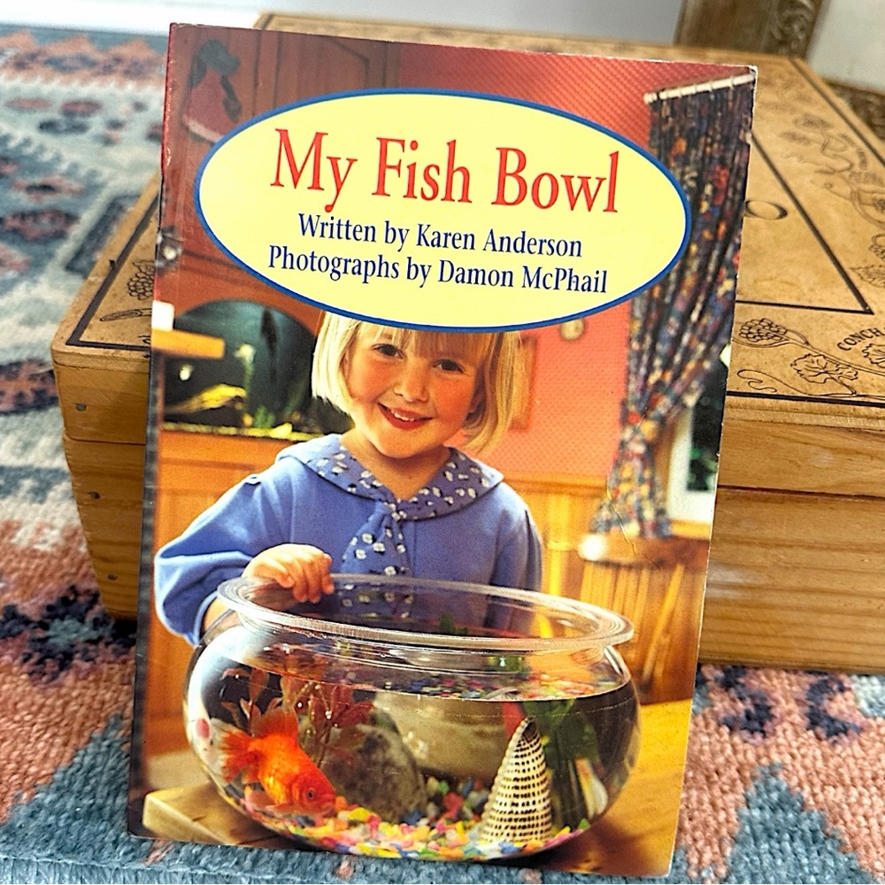 Rare Vintage 90s Children’s Book My Fish Bowl by Karen Anderson Children's Book